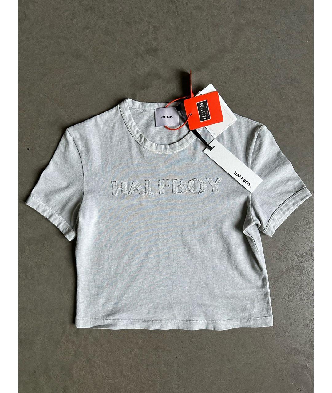 HALFBOY Серая хлопковая футболка, фото 7