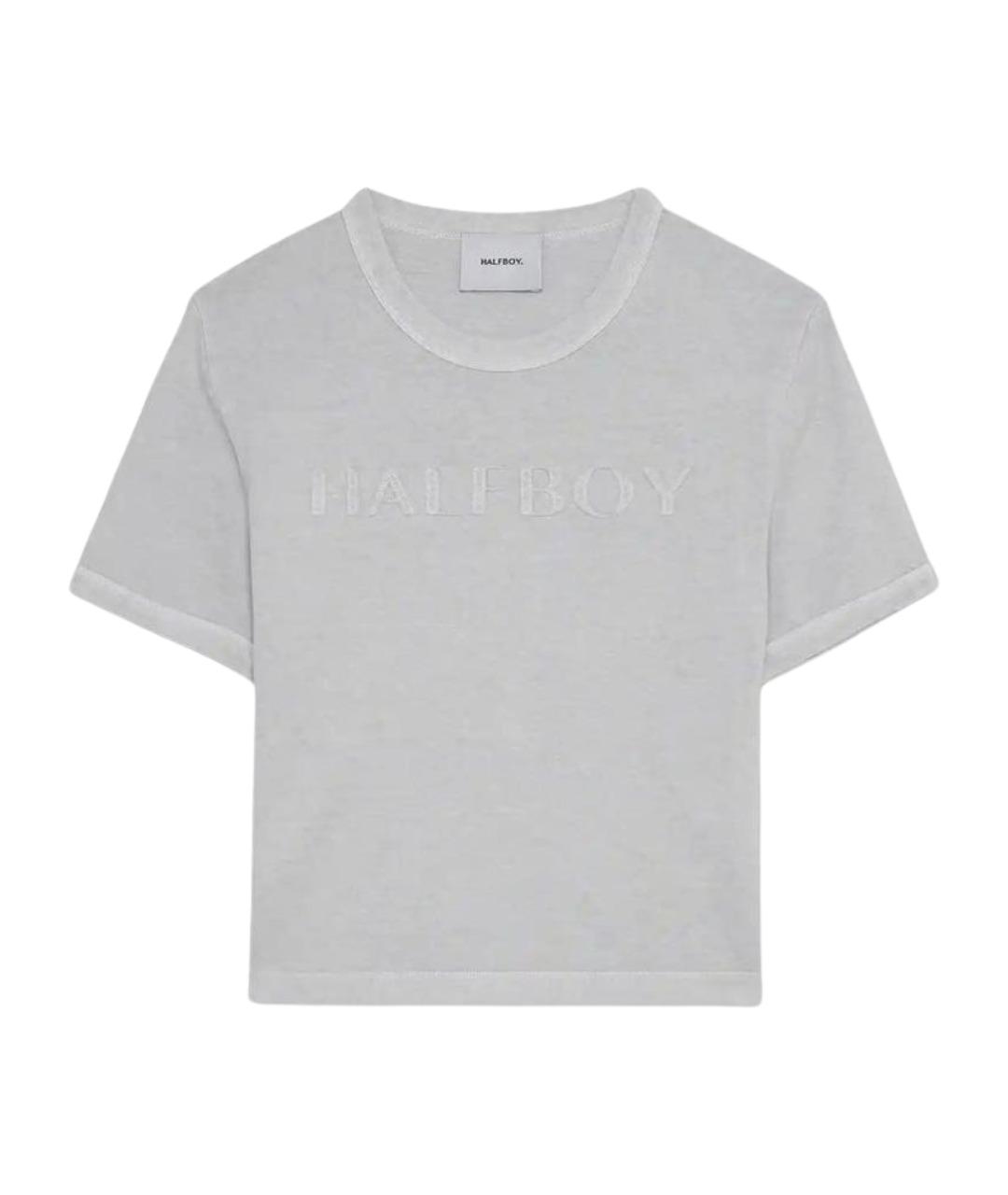 HALFBOY Серая хлопковая футболка, фото 1