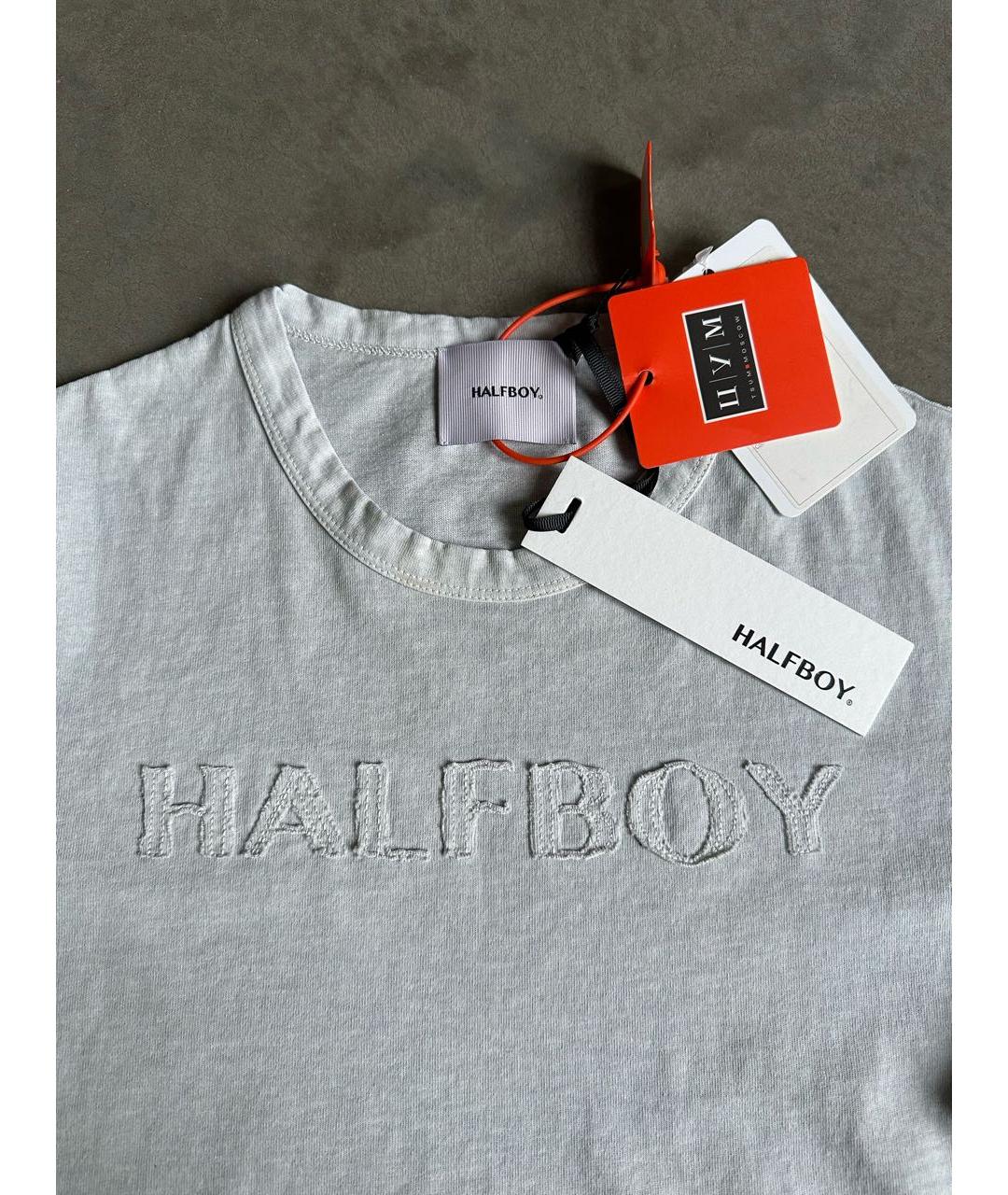 HALFBOY Серая хлопковая футболка, фото 2