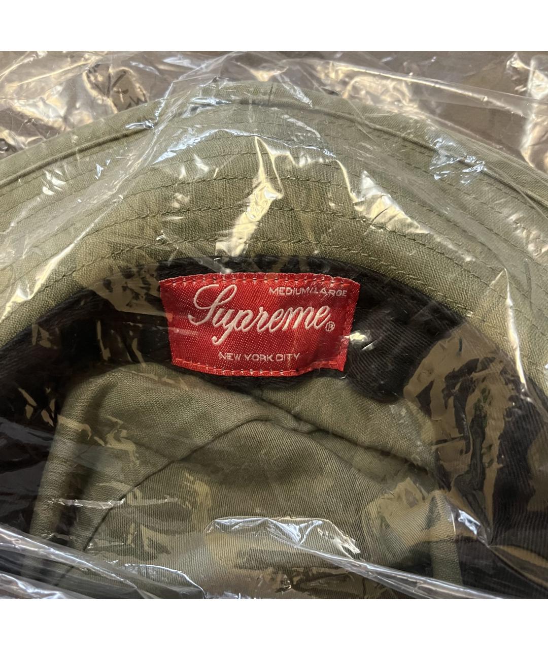 SUPREME Зеленая хлопковая панама, фото 6