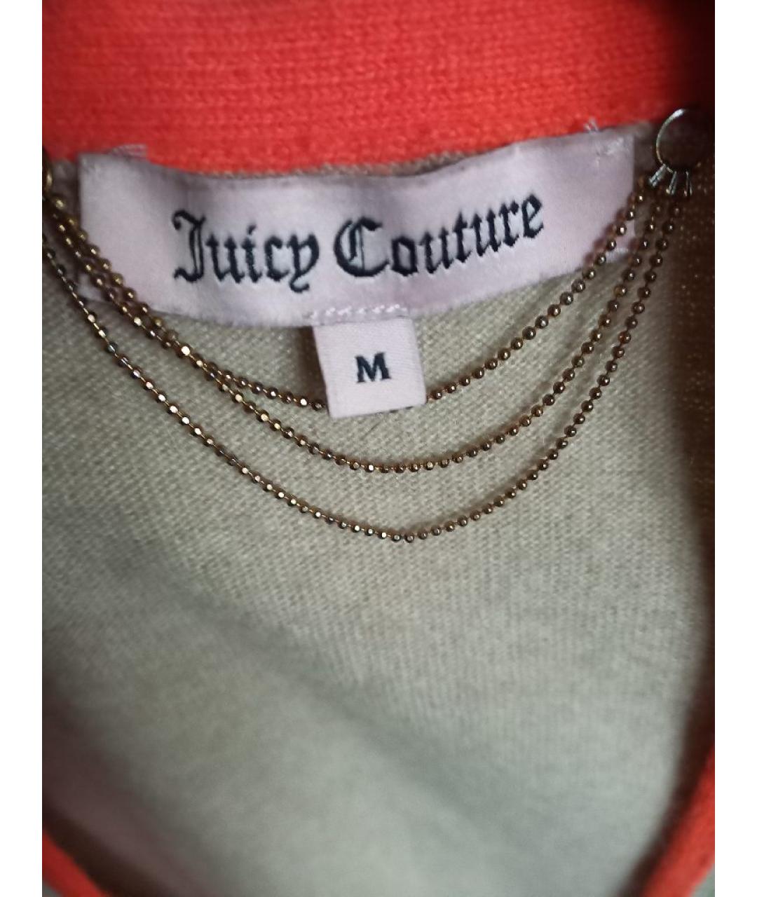 JUICY COUTURE Бежевый кашемировый кардиган, фото 3