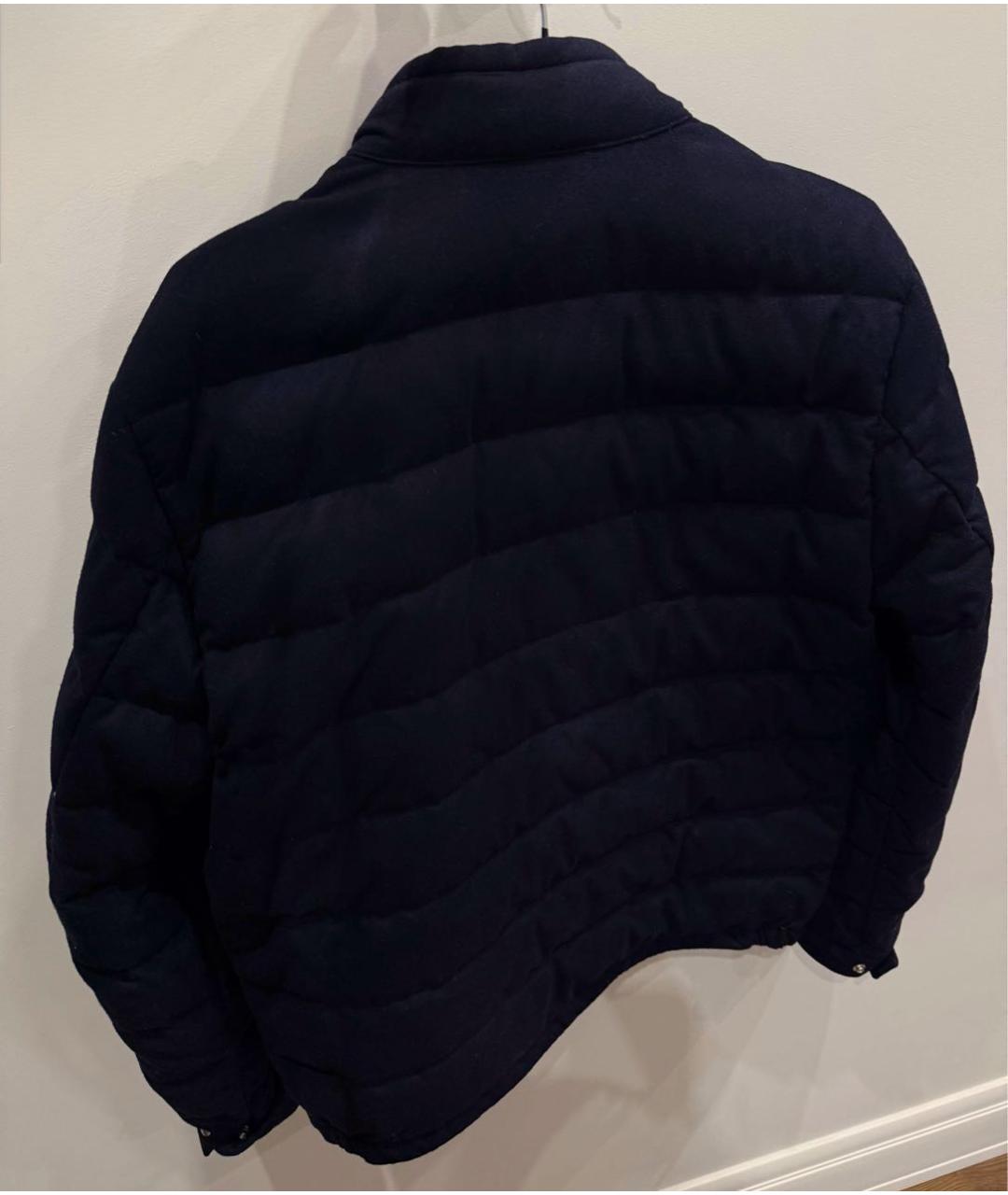 MONCLER Темно-синяя кашемировая куртка, фото 2