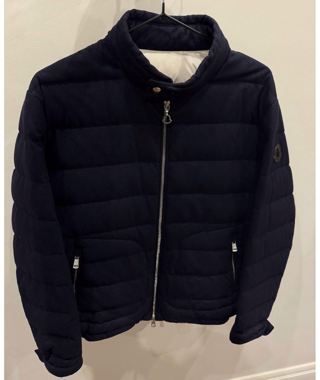 MONCLER Темно-синяя кашемировая куртка, фото 9