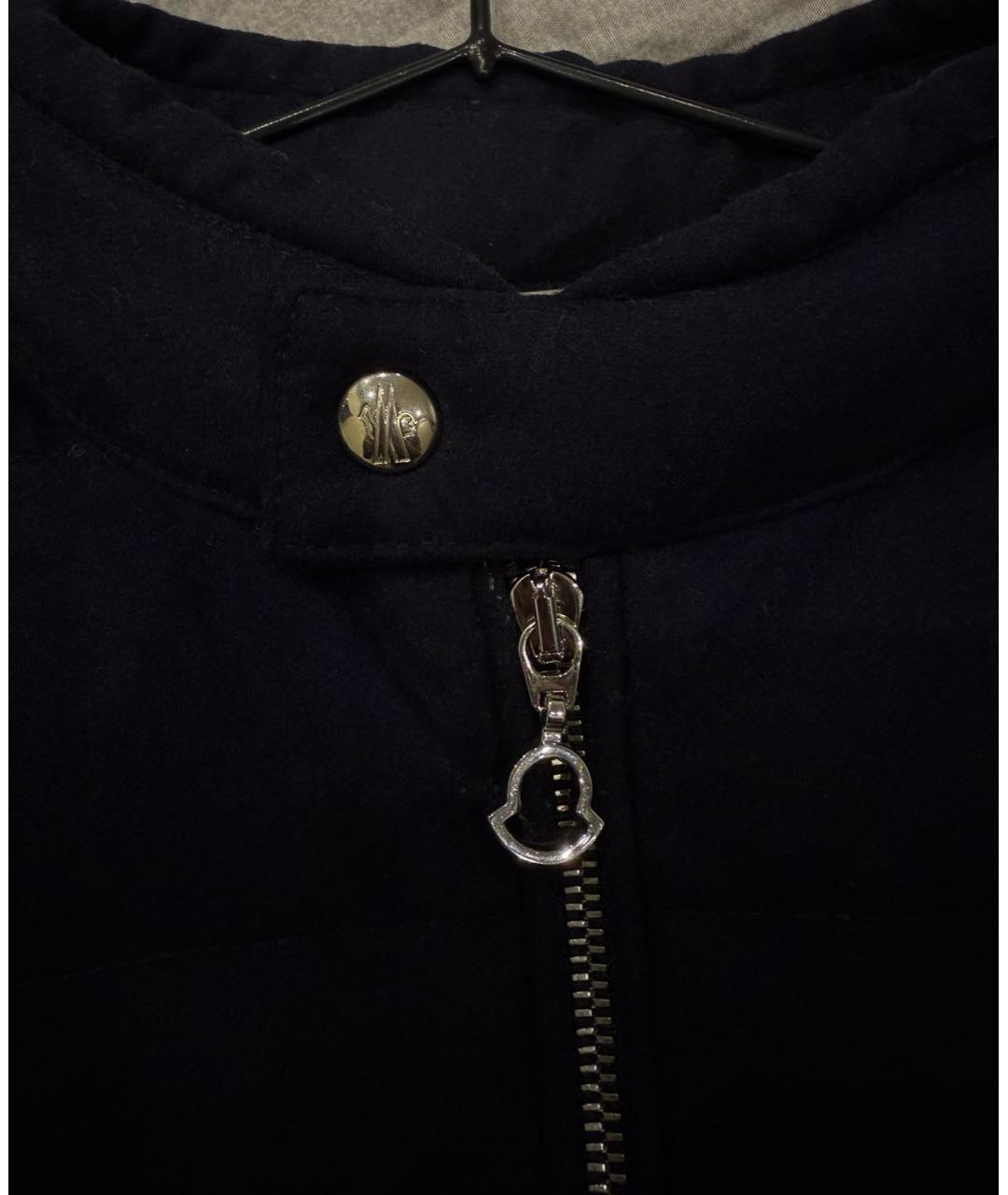 MONCLER Темно-синяя кашемировая куртка, фото 3