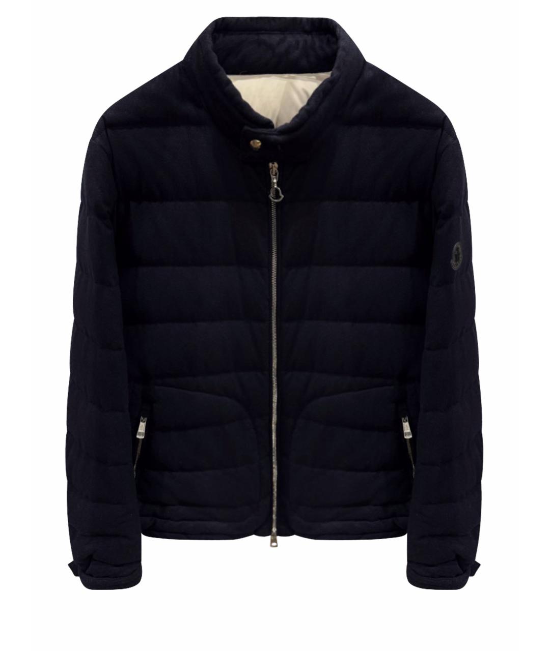 MONCLER Темно-синяя кашемировая куртка, фото 1