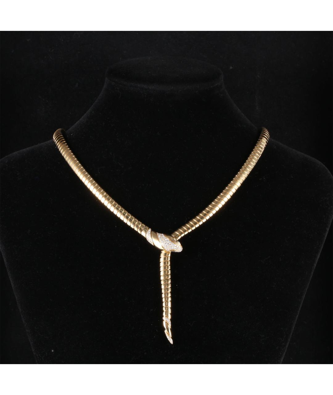 BVLGARI Золотое колье из желтого золота, фото 7
