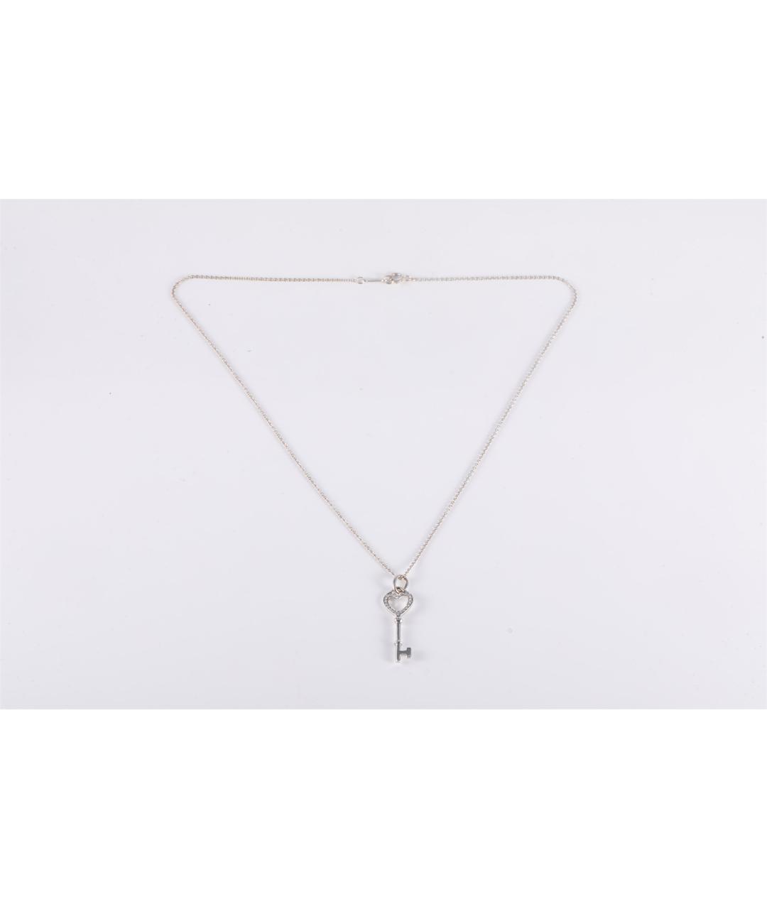 TIFFANY&CO Серебряное колье из белого золота, фото 6