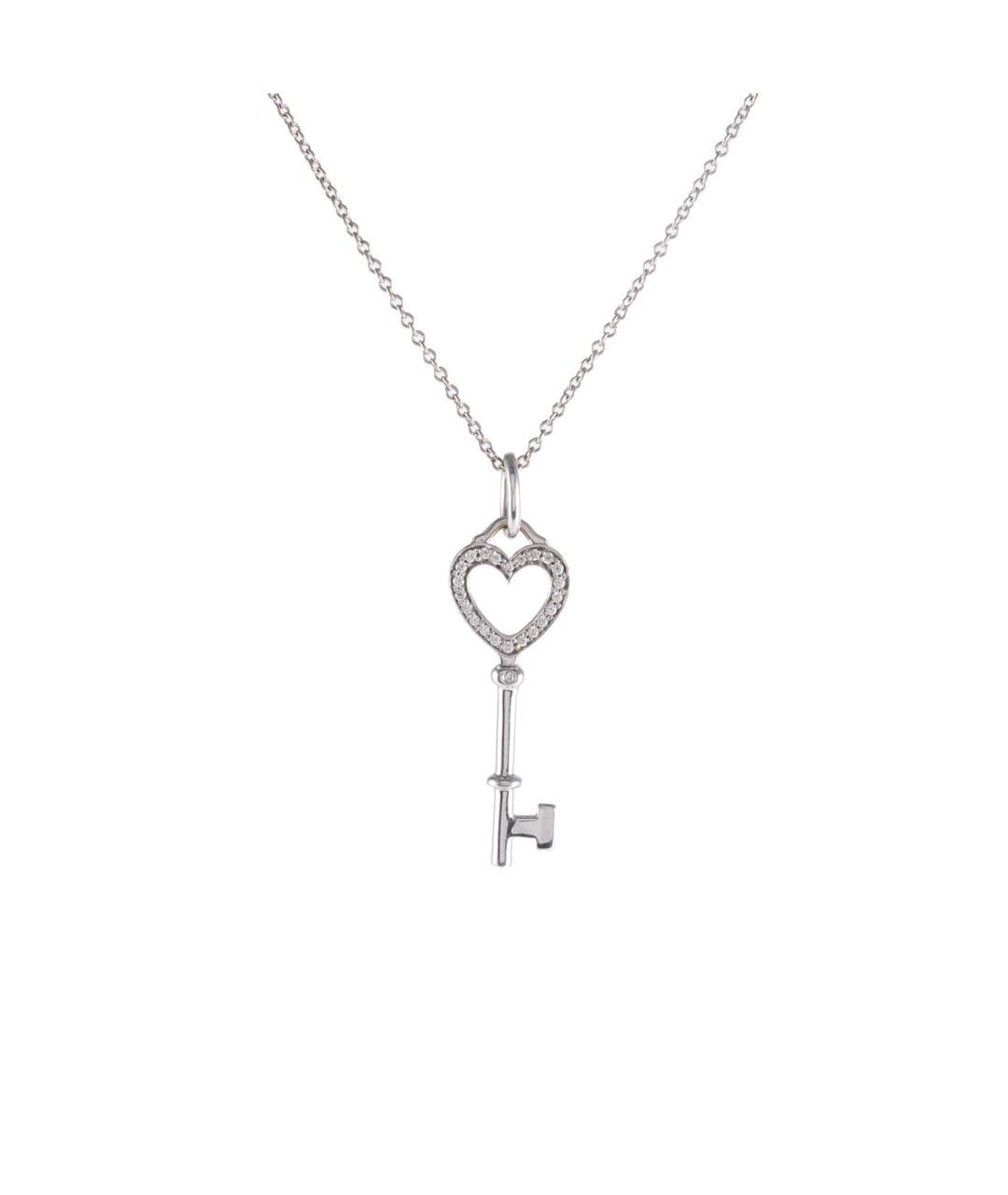 TIFFANY&CO Серебряное колье из белого золота, фото 1