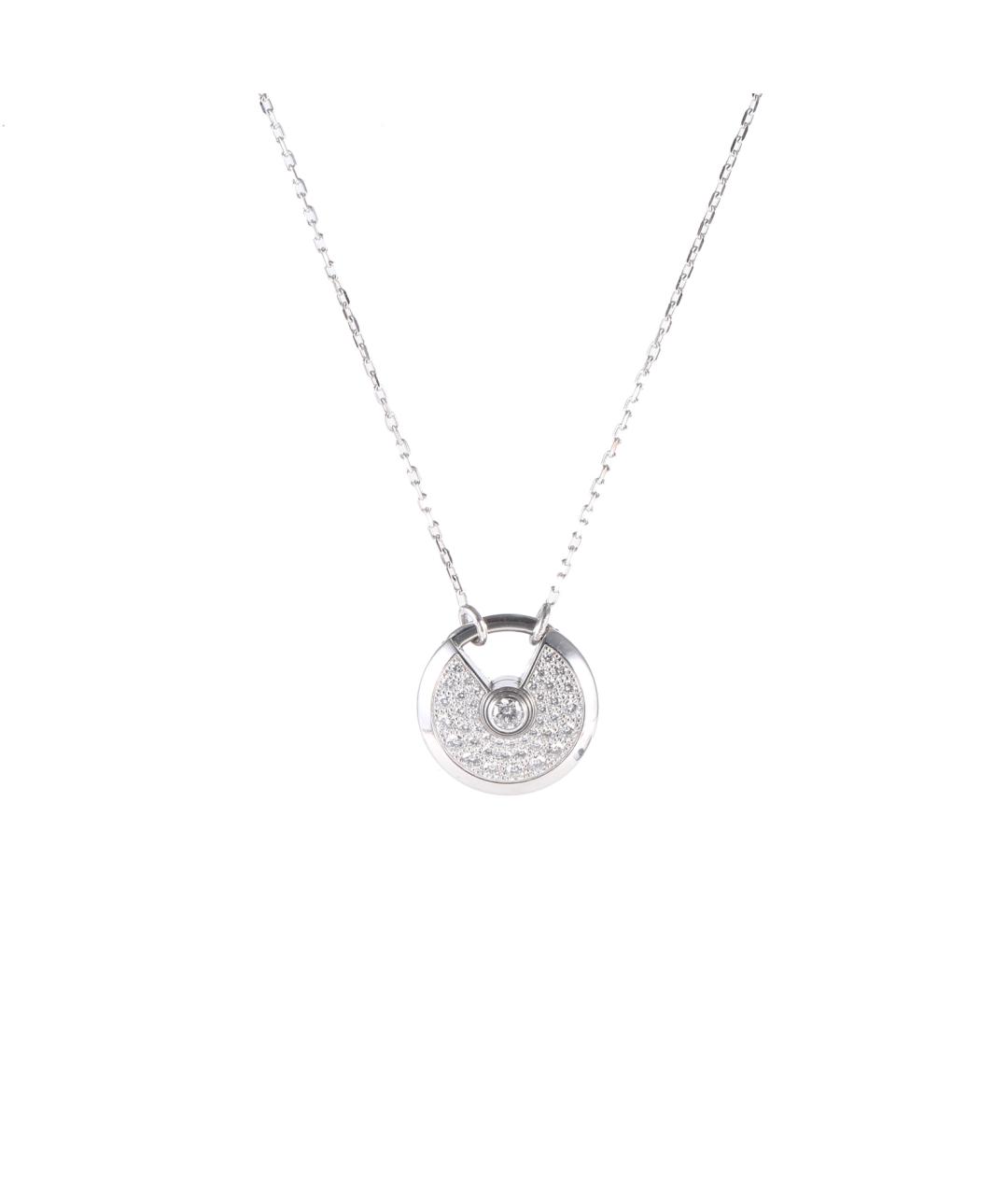 CARTIER Серебряное колье из белого золота, фото 1