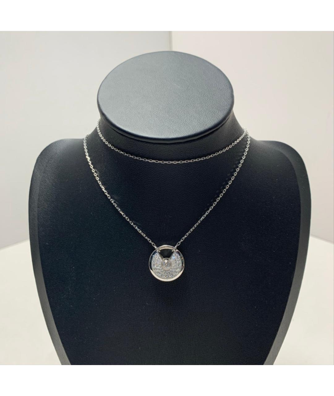 CARTIER Серебряное колье из белого золота, фото 8