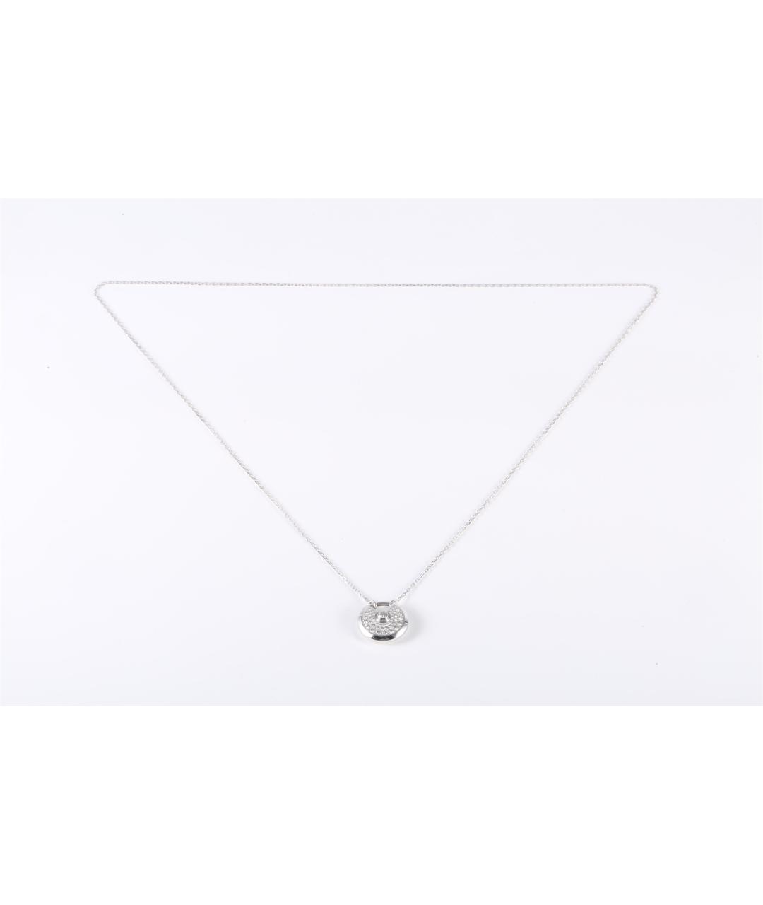 CARTIER Серебряное колье из белого золота, фото 6