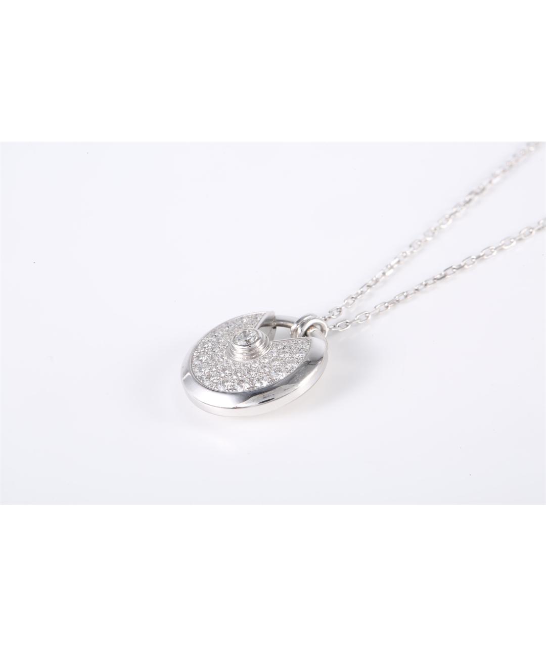 CARTIER Серебряное колье из белого золота, фото 2