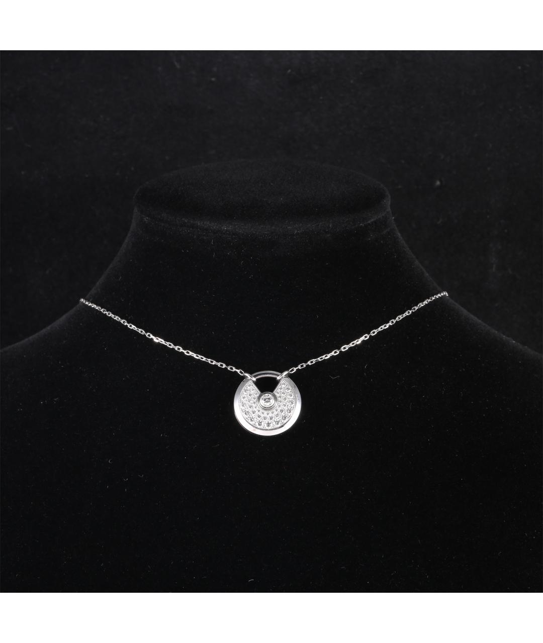 CARTIER Серебряное колье из белого золота, фото 7