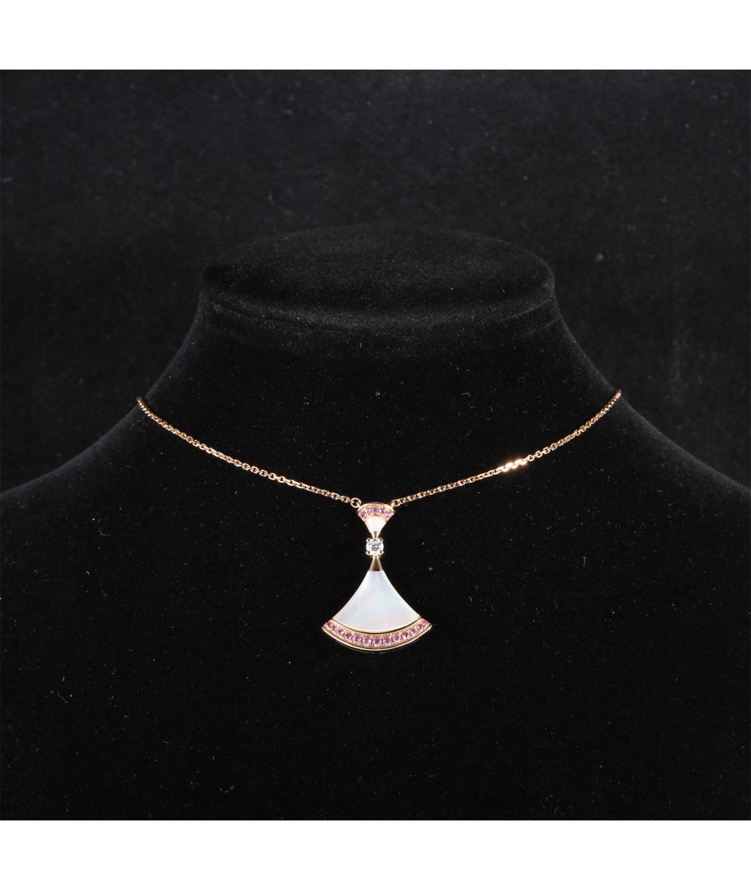 BVLGARI Золотое колье из розового золота, фото 7