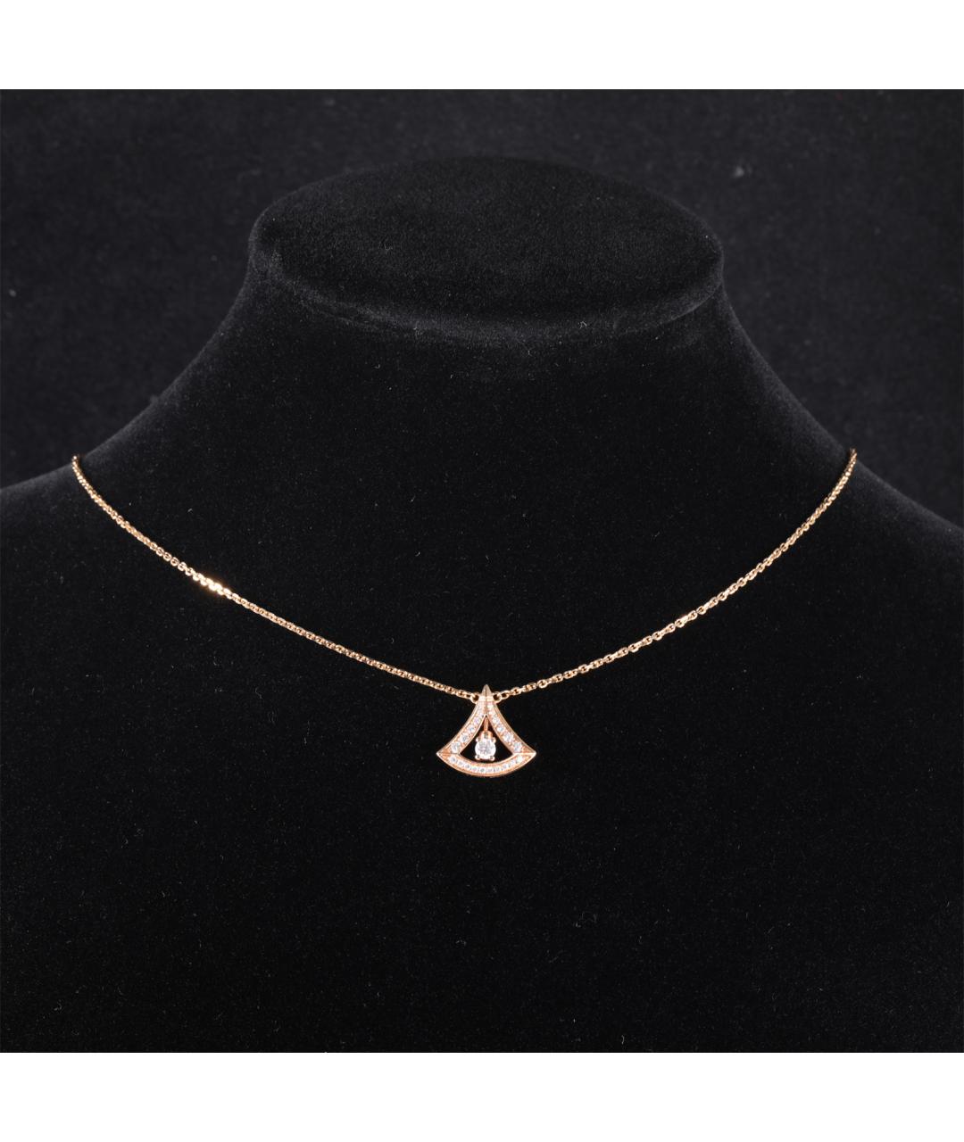 BVLGARI Золотое колье из розового золота, фото 7