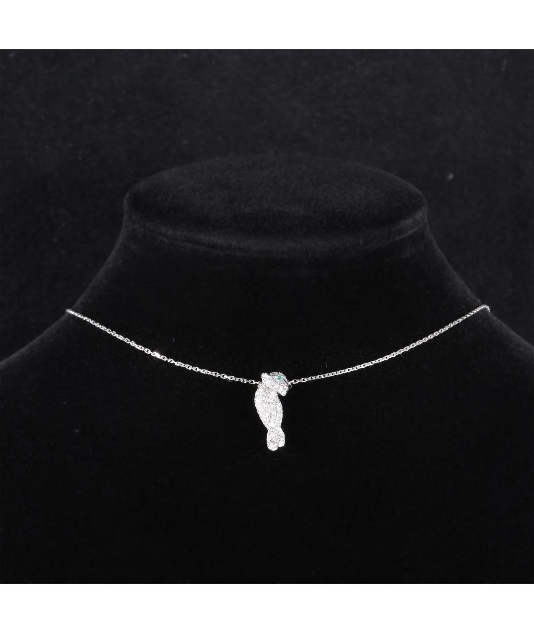CARTIER Серебряное колье из белого золота, фото 7