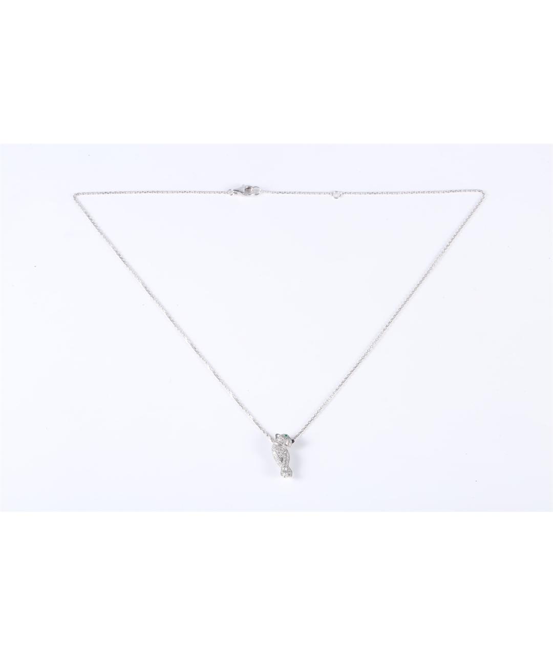 CARTIER Серебряное колье из белого золота, фото 6
