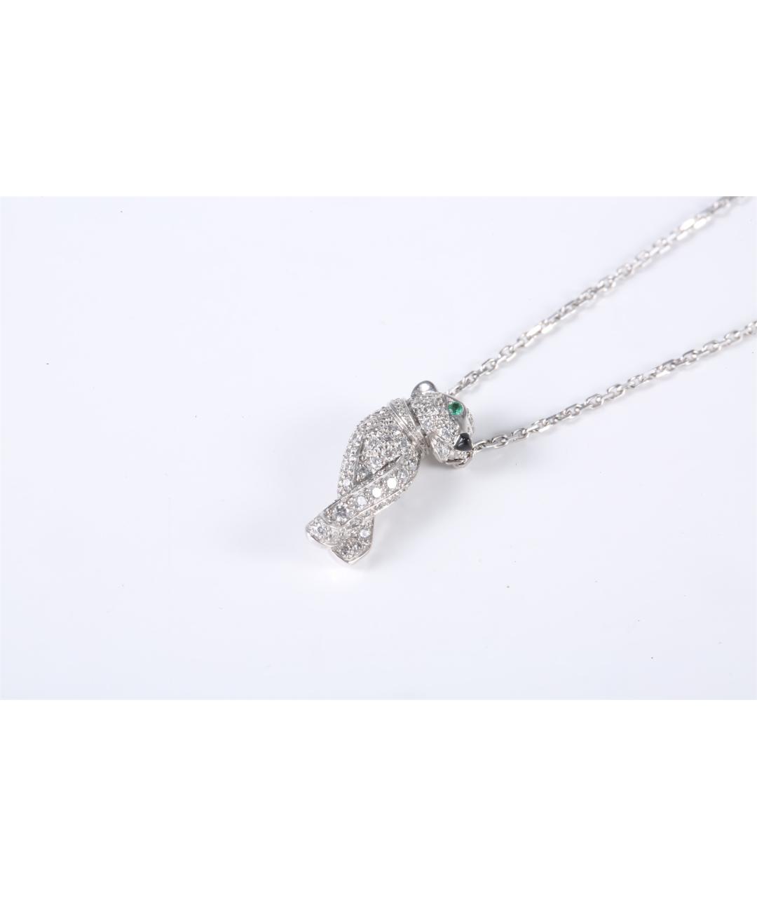 CARTIER Серебряное колье из белого золота, фото 2