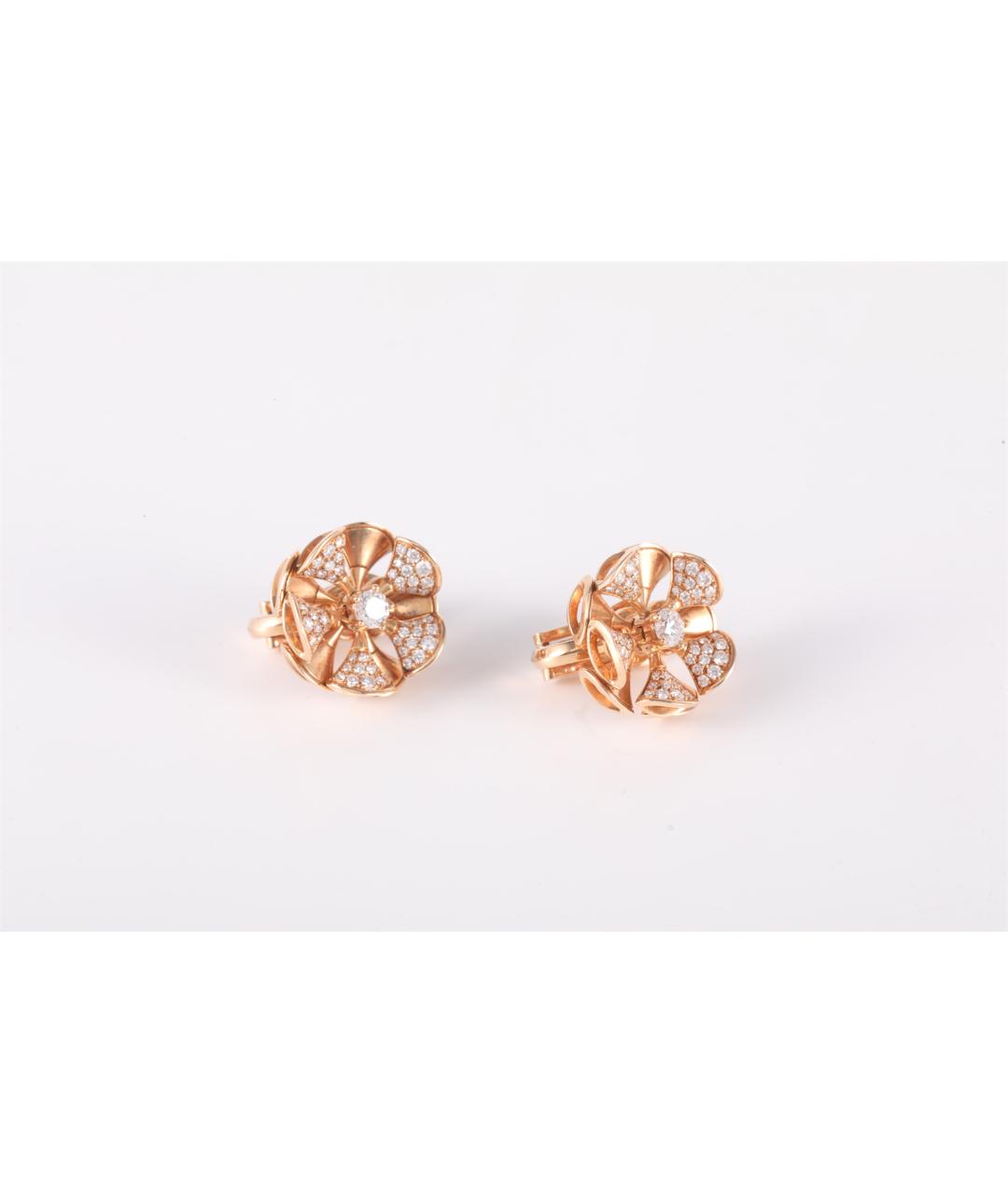 BVLGARI Золотые серьги из розового золота, фото 2