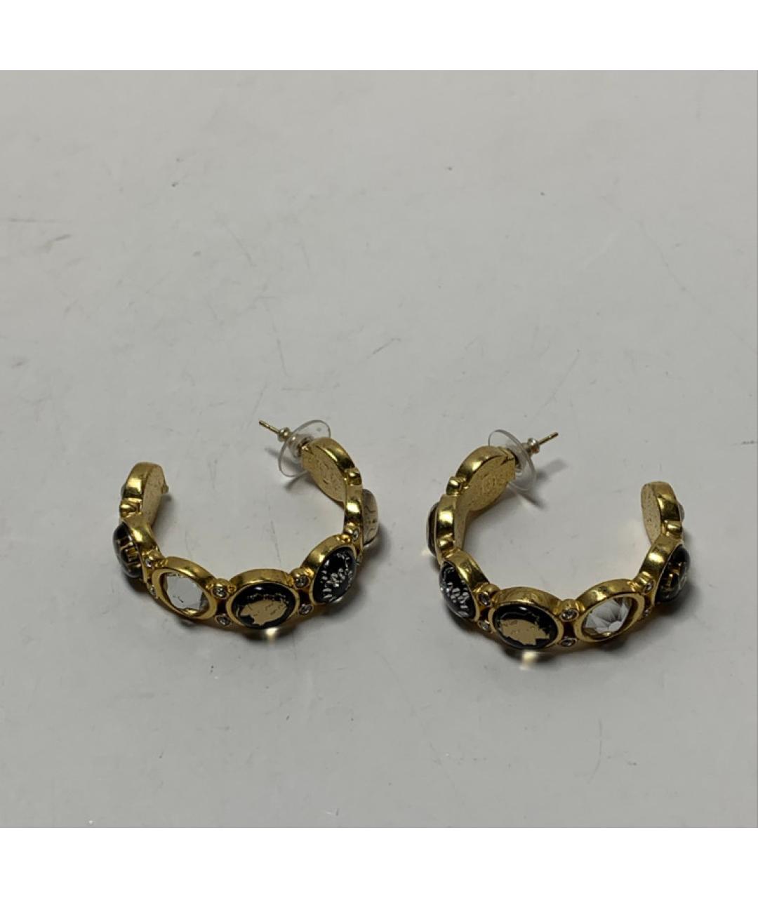 CHANEL Золотые латунные серьги, фото 8