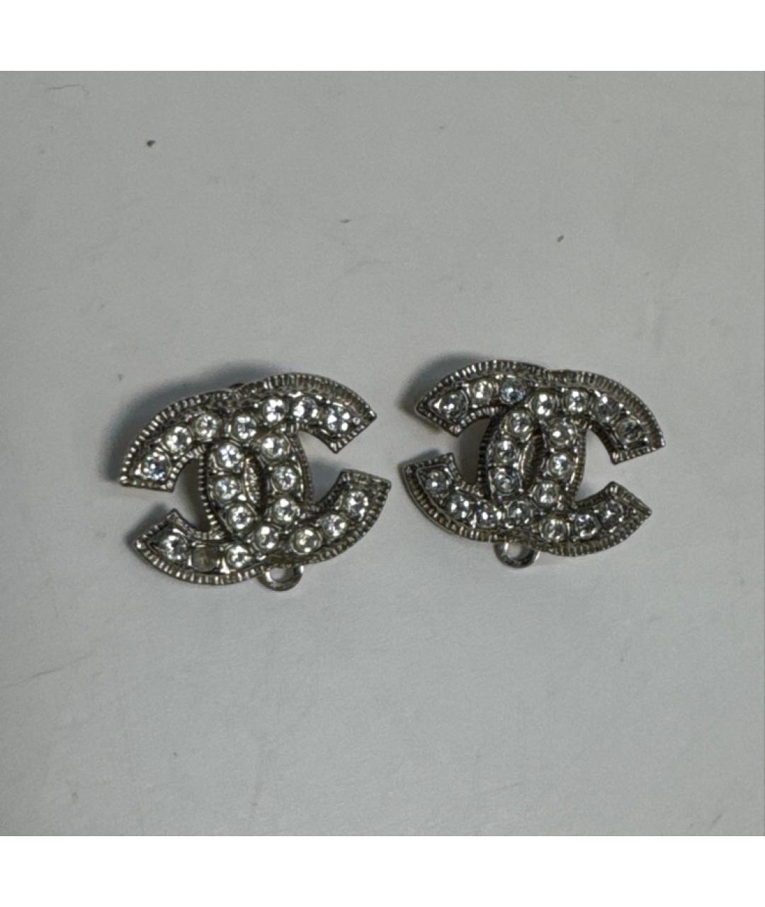 CHANEL Серебряные латунные серьги, фото 8