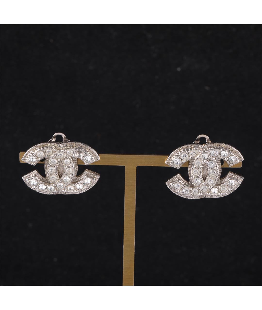 CHANEL Серебряные латунные серьги, фото 7