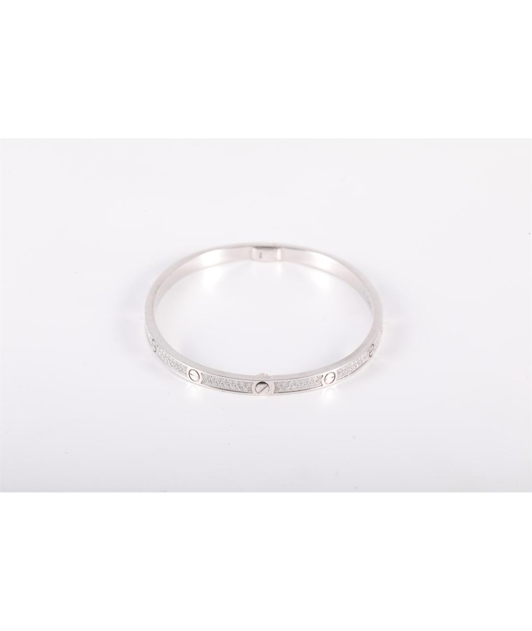 CARTIER Серебрянный браслет из белого золота, фото 2