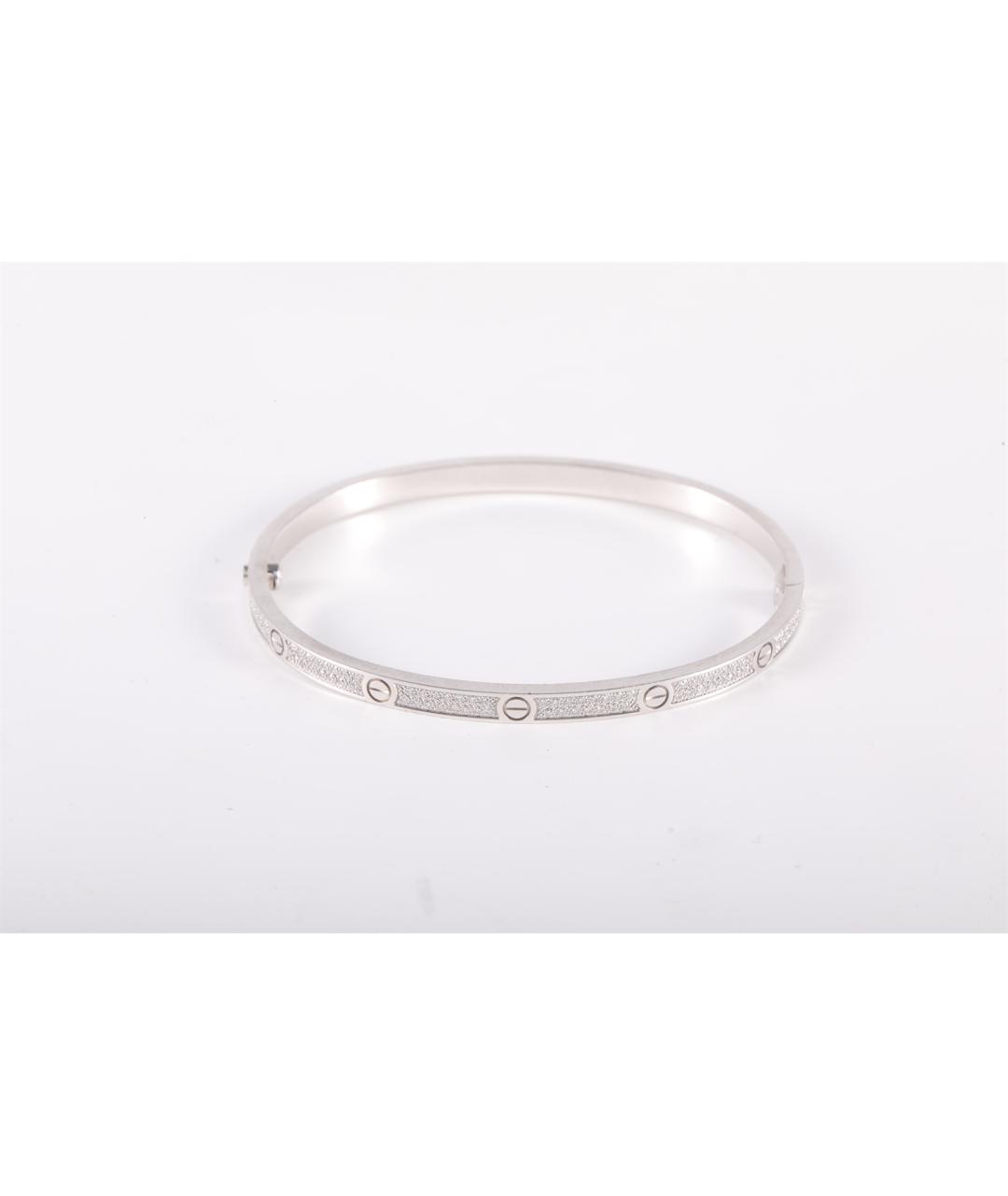 CARTIER Серебрянный браслет из белого золота, фото 3