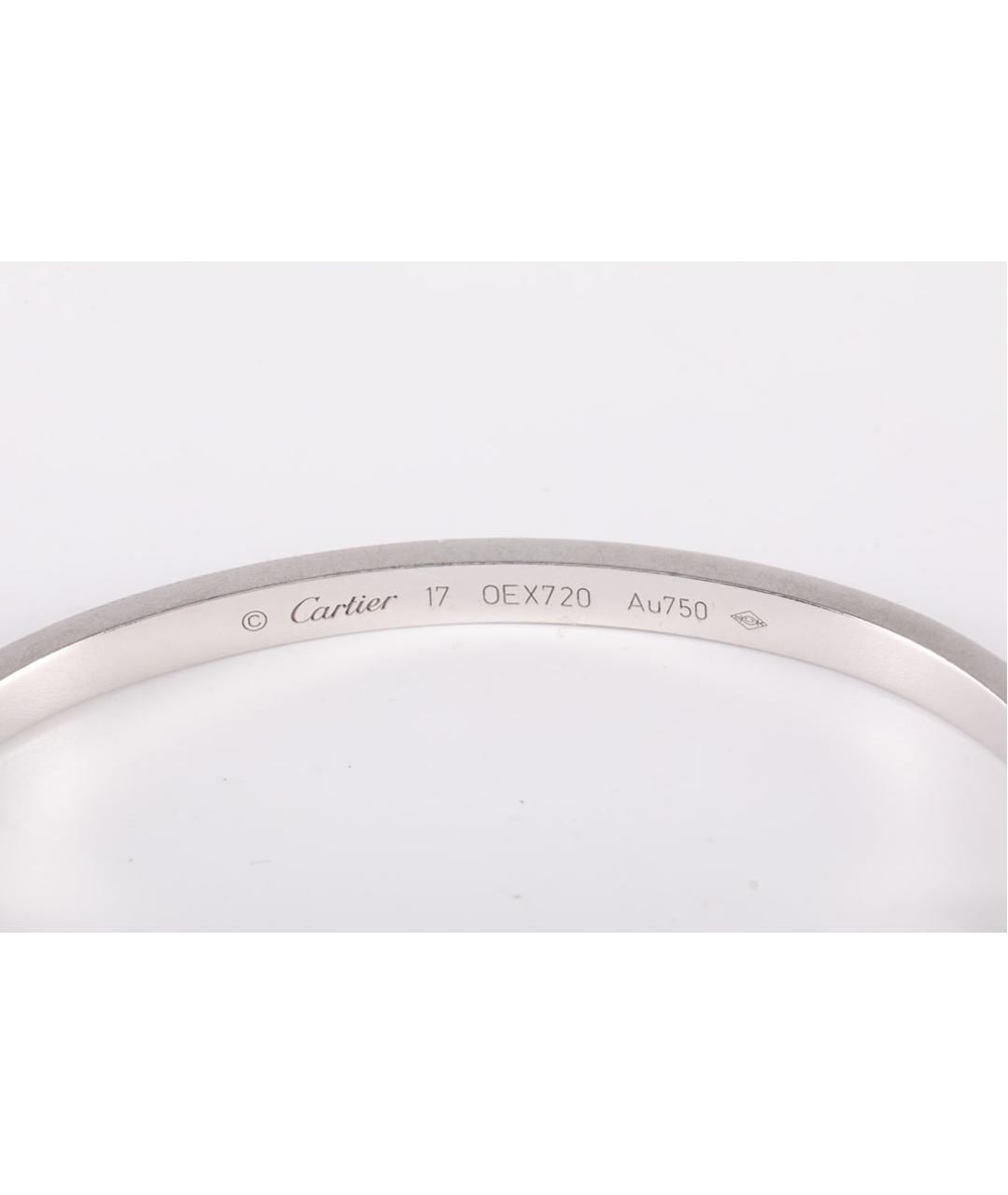 CARTIER Серебрянный браслет из белого золота, фото 4