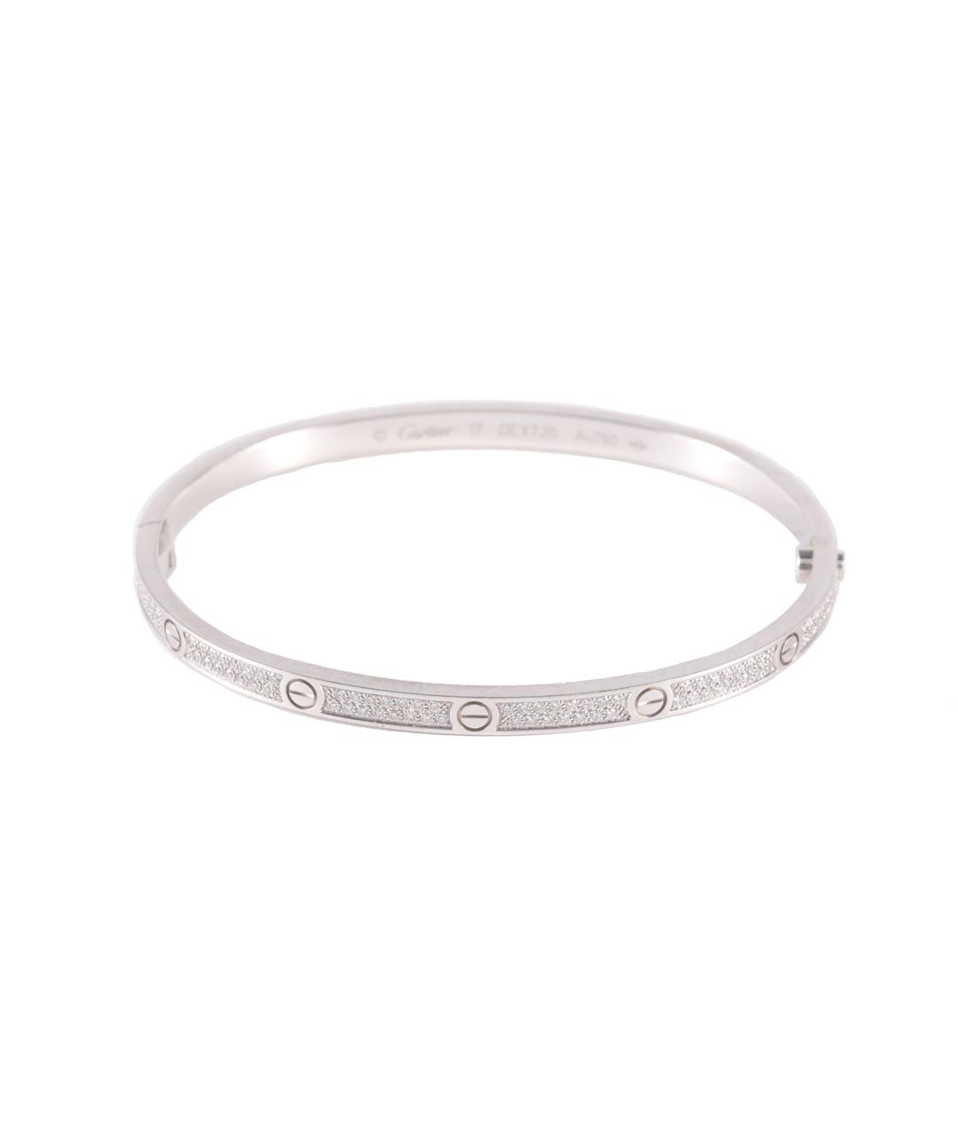 CARTIER Серебрянный браслет из белого золота, фото 1