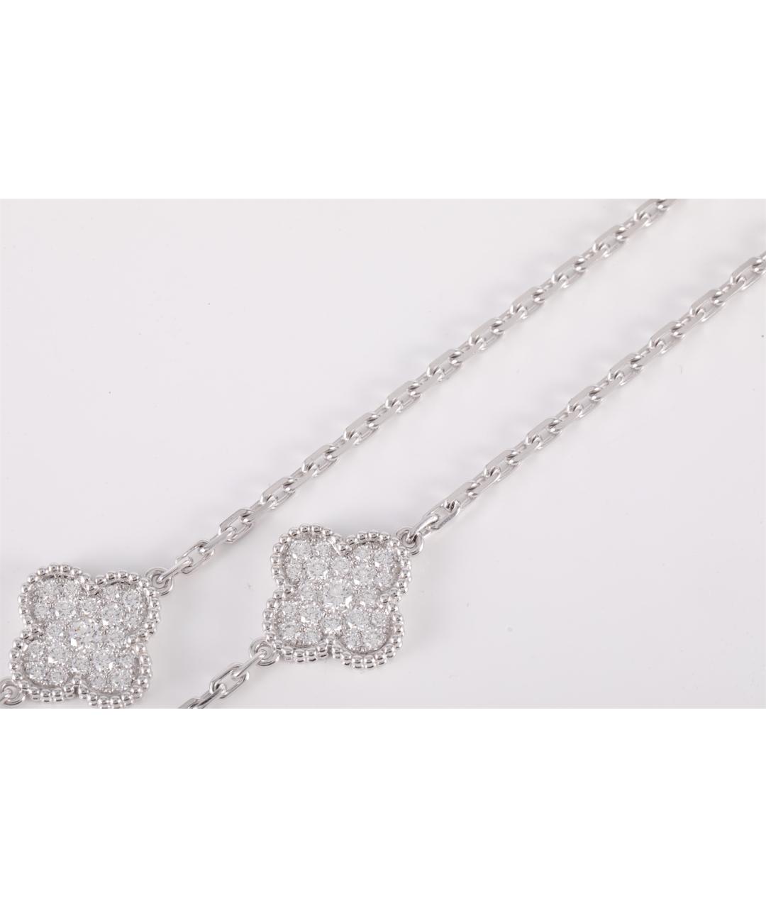 VAN CLEEF & ARPELS Серебряное колье из белого золота, фото 4