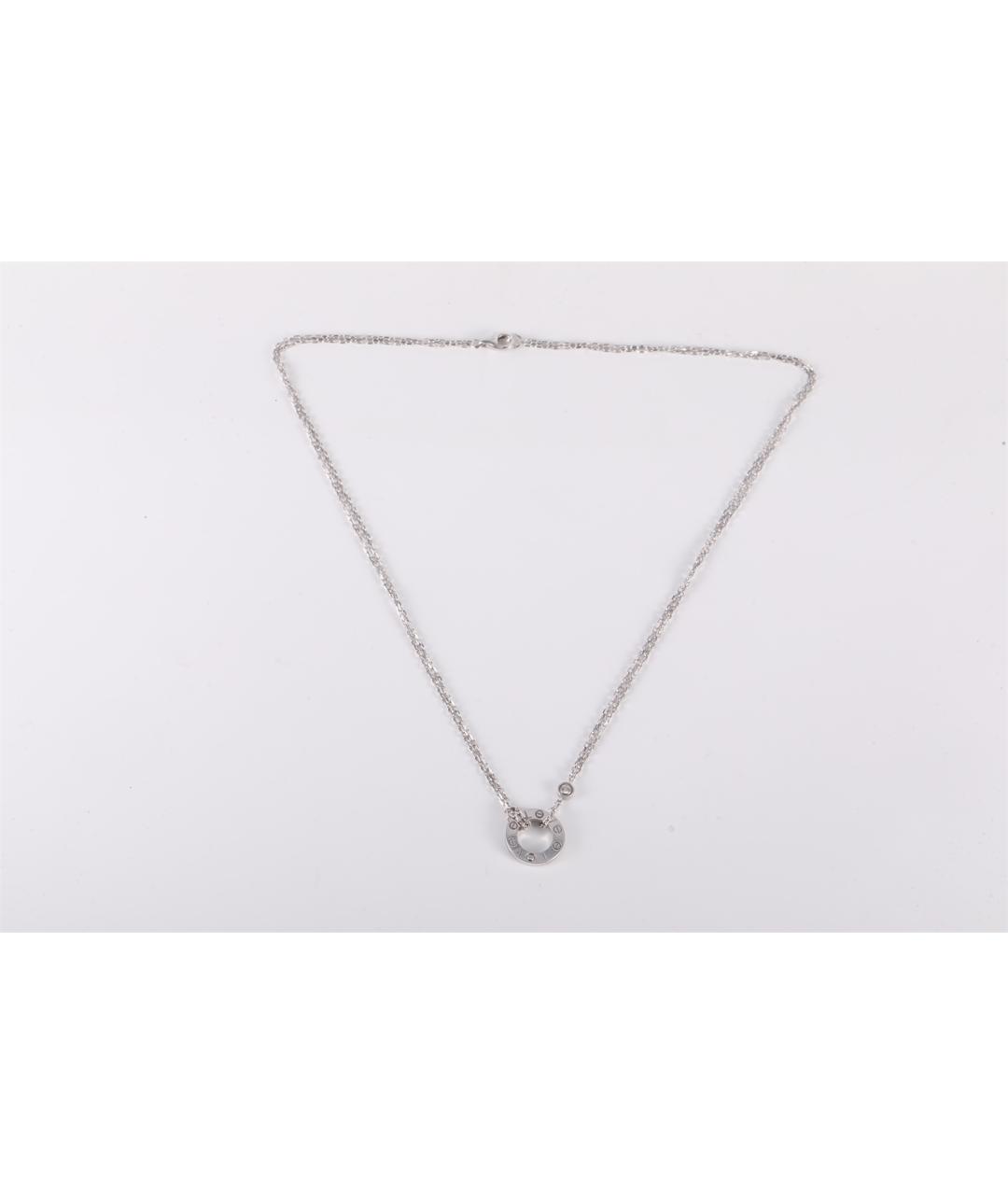 CARTIER Серебряное колье из белого золота, фото 6