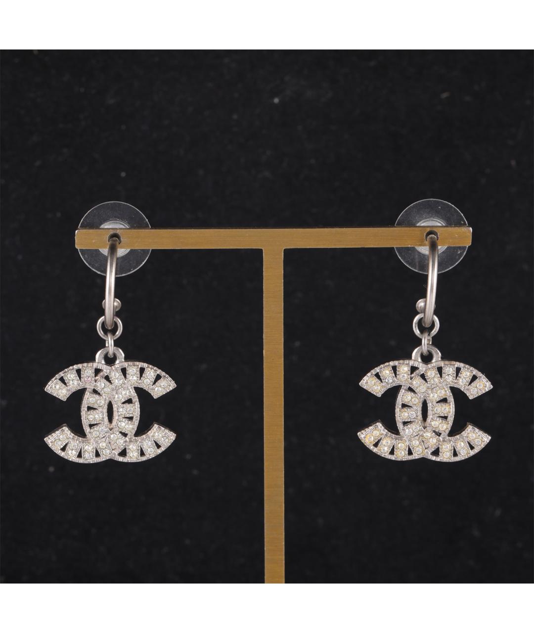 CHANEL Серебряные серьги, фото 7