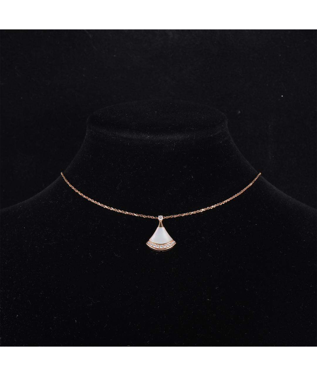 BVLGARI Золотое колье из розового золота, фото 7