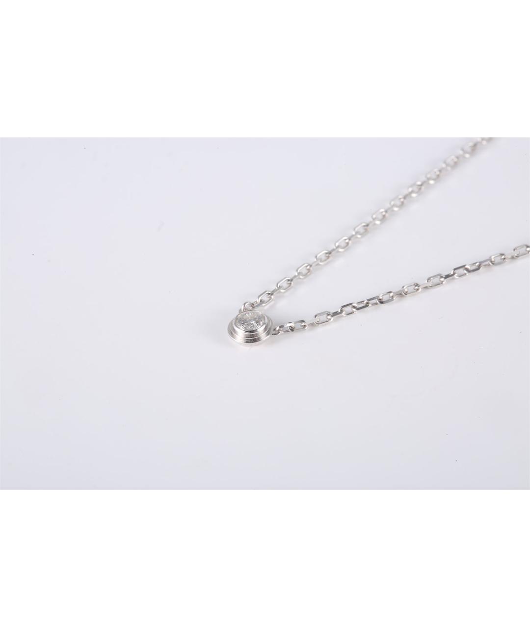 CARTIER Серебряное колье из белого золота, фото 2