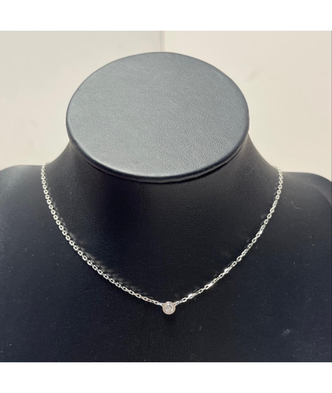 CARTIER Серебряное колье из белого золота, фото 8