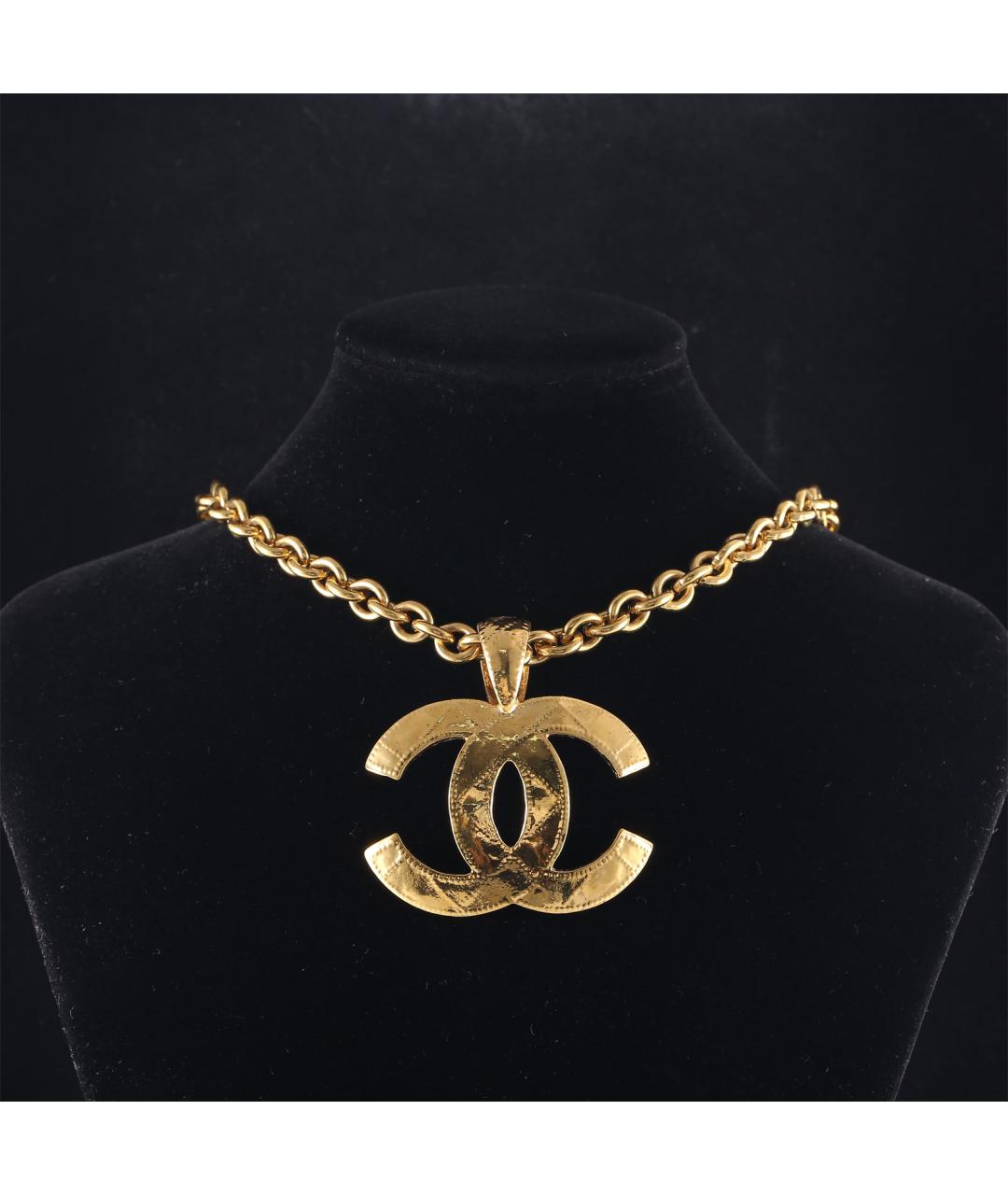 CHANEL Золотое латунное колье, фото 7
