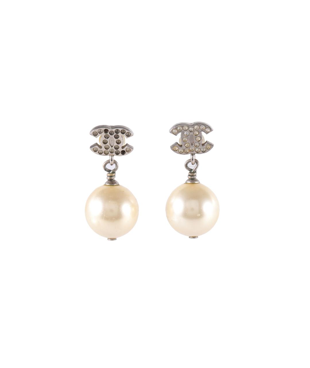 CHANEL Серебряные серьги, фото 1