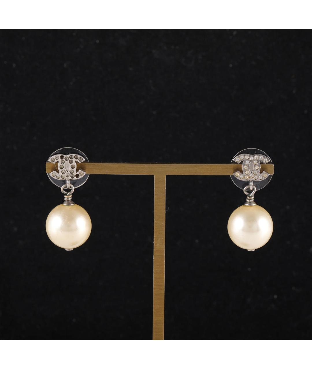 CHANEL Серебряные серьги, фото 6