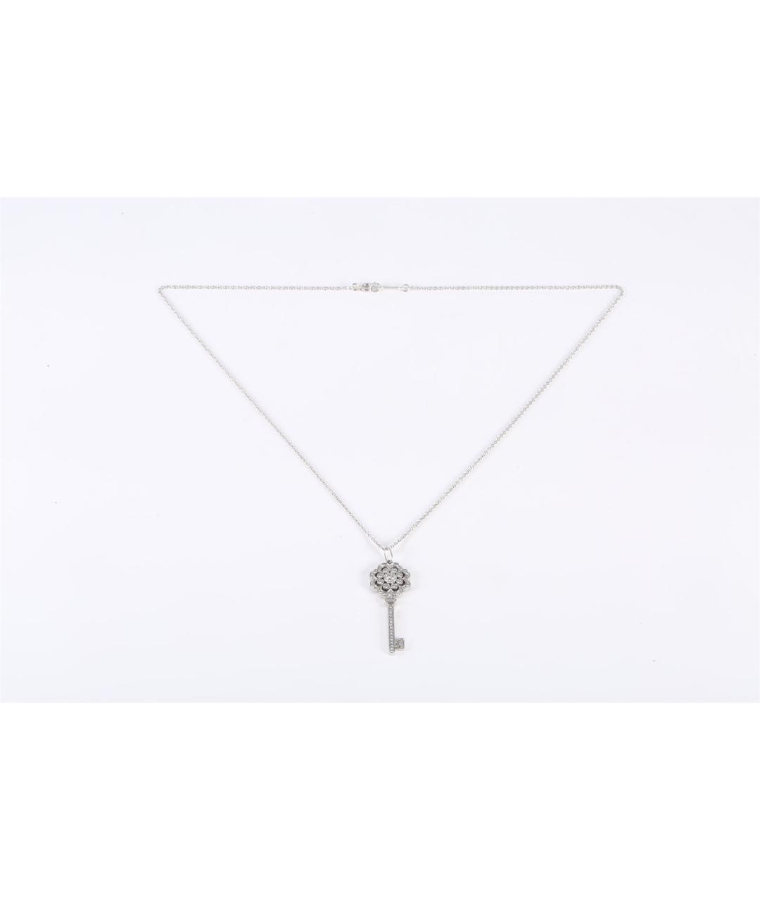 TIFFANY&CO Серебряное платиновое колье, фото 6
