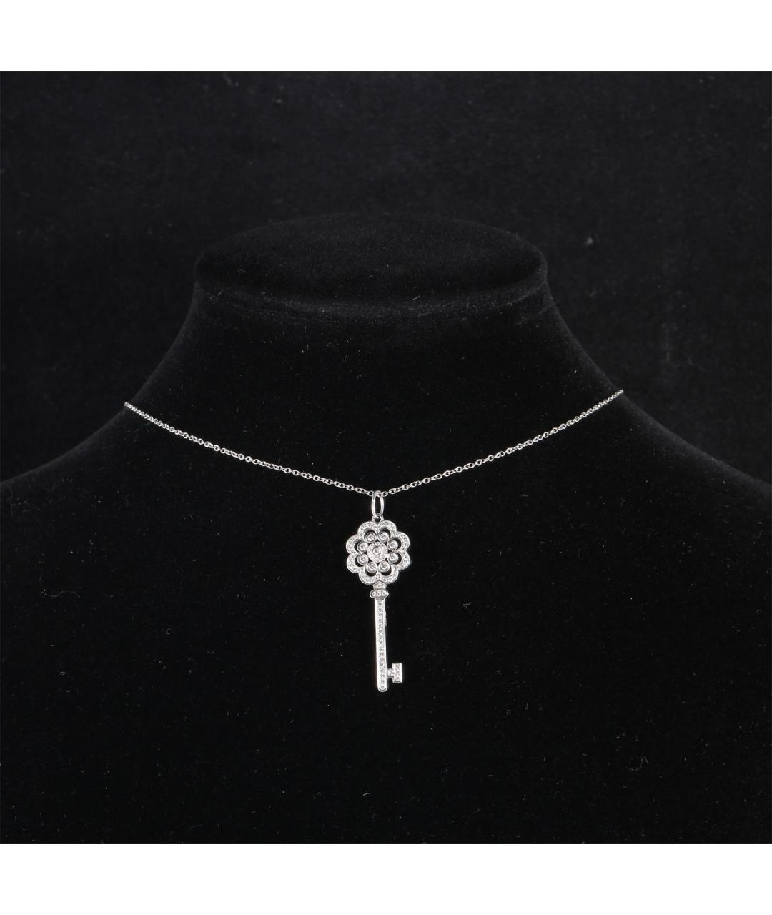TIFFANY&CO Серебряное платиновое колье, фото 7