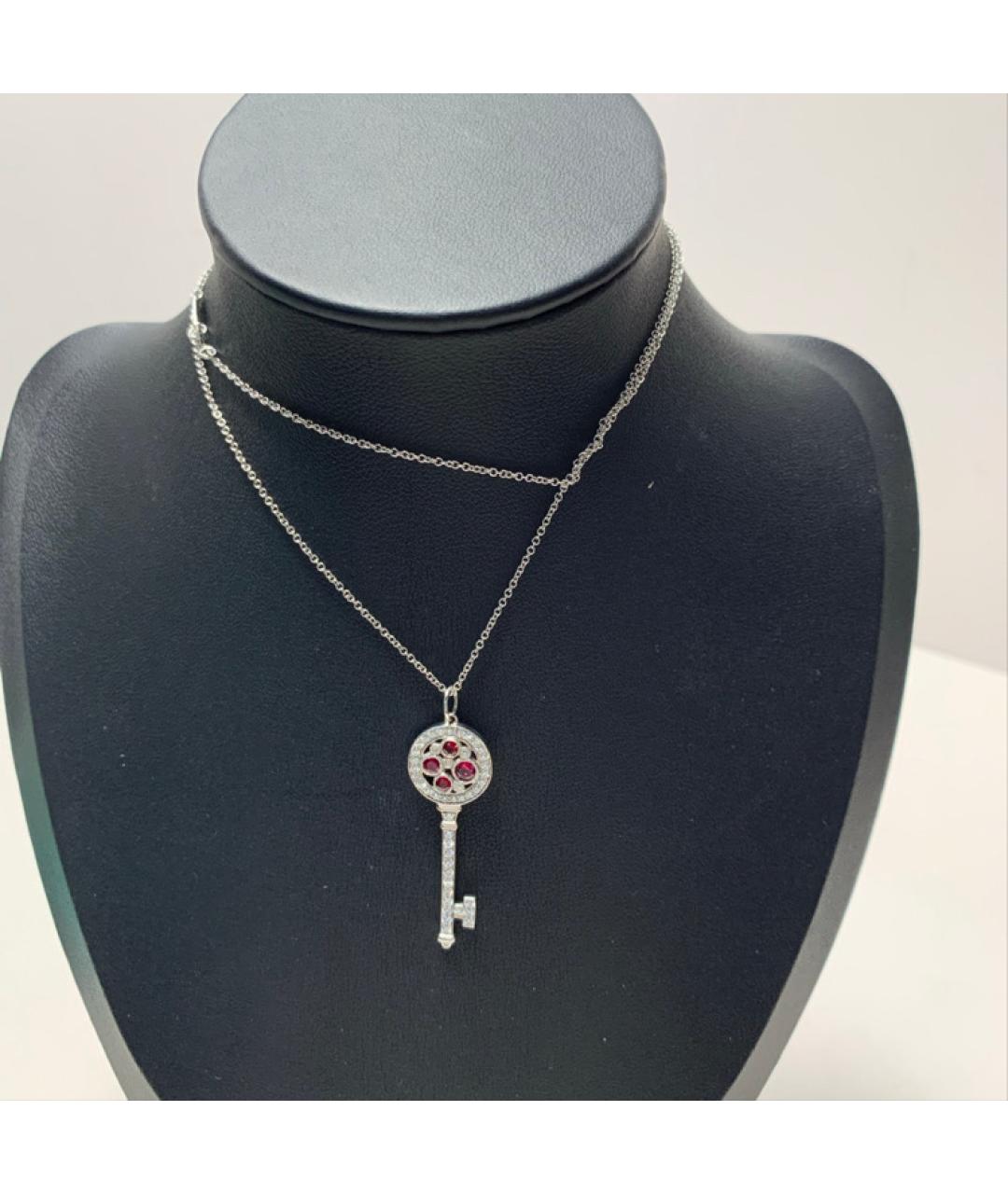TIFFANY&CO Серебряное колье из белого золота, фото 8