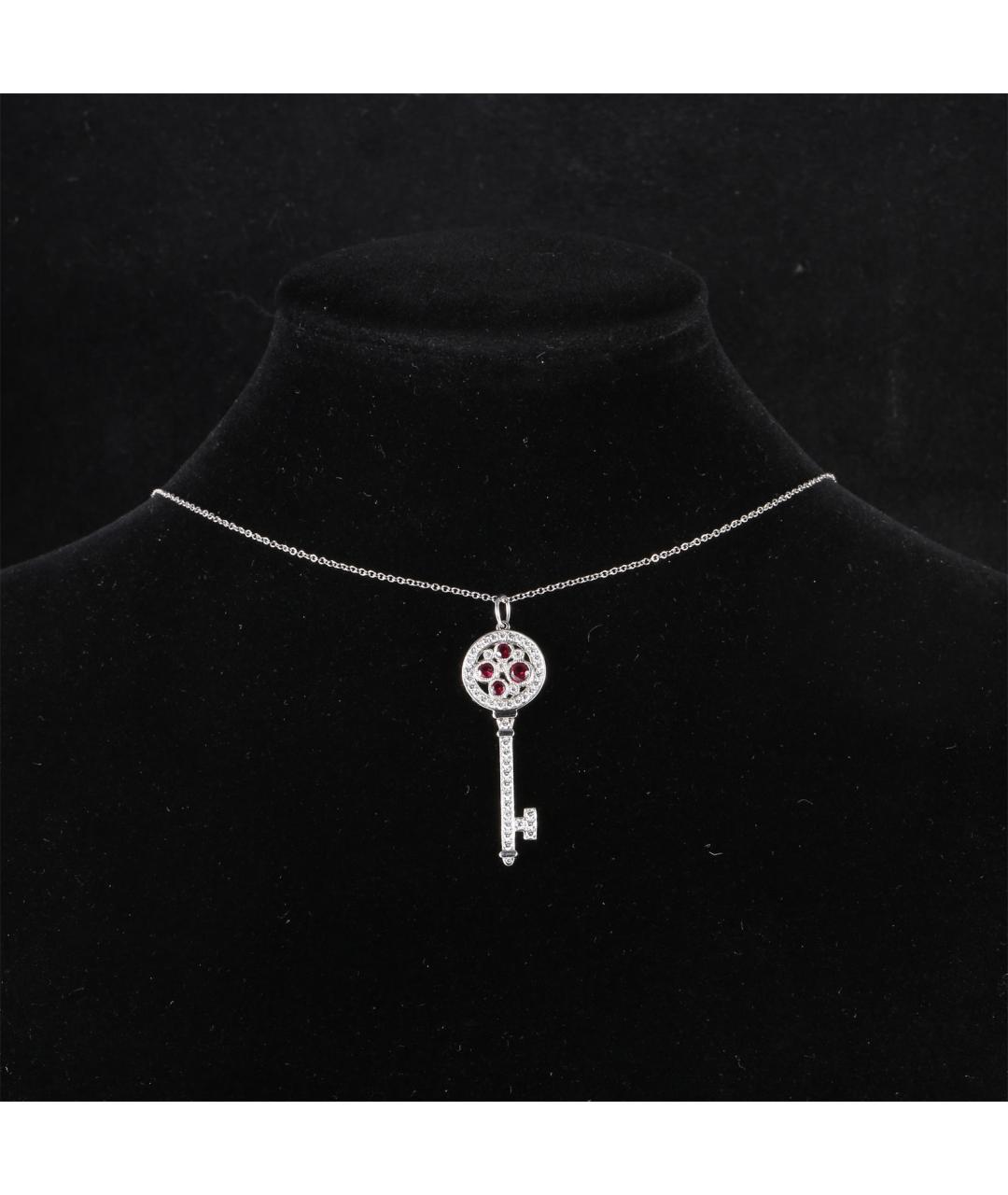 TIFFANY&CO Серебряное колье из белого золота, фото 7