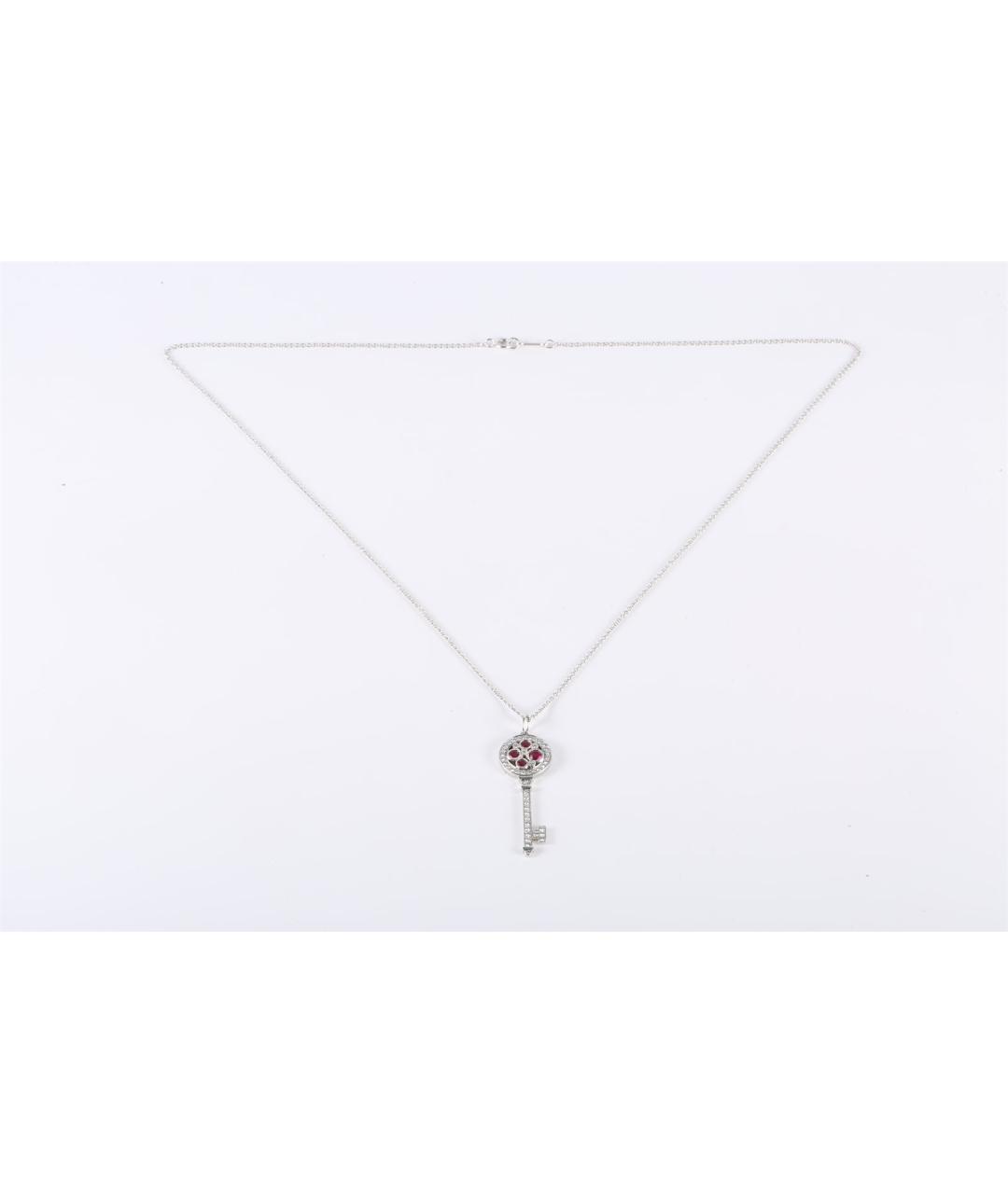 TIFFANY&CO Серебряное колье из белого золота, фото 6