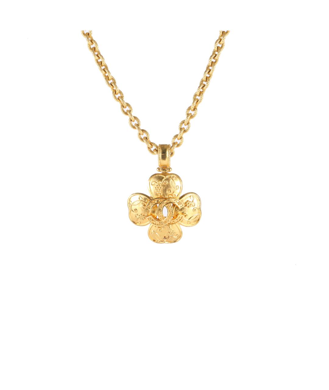 CHANEL Золотое латунное колье, фото 1