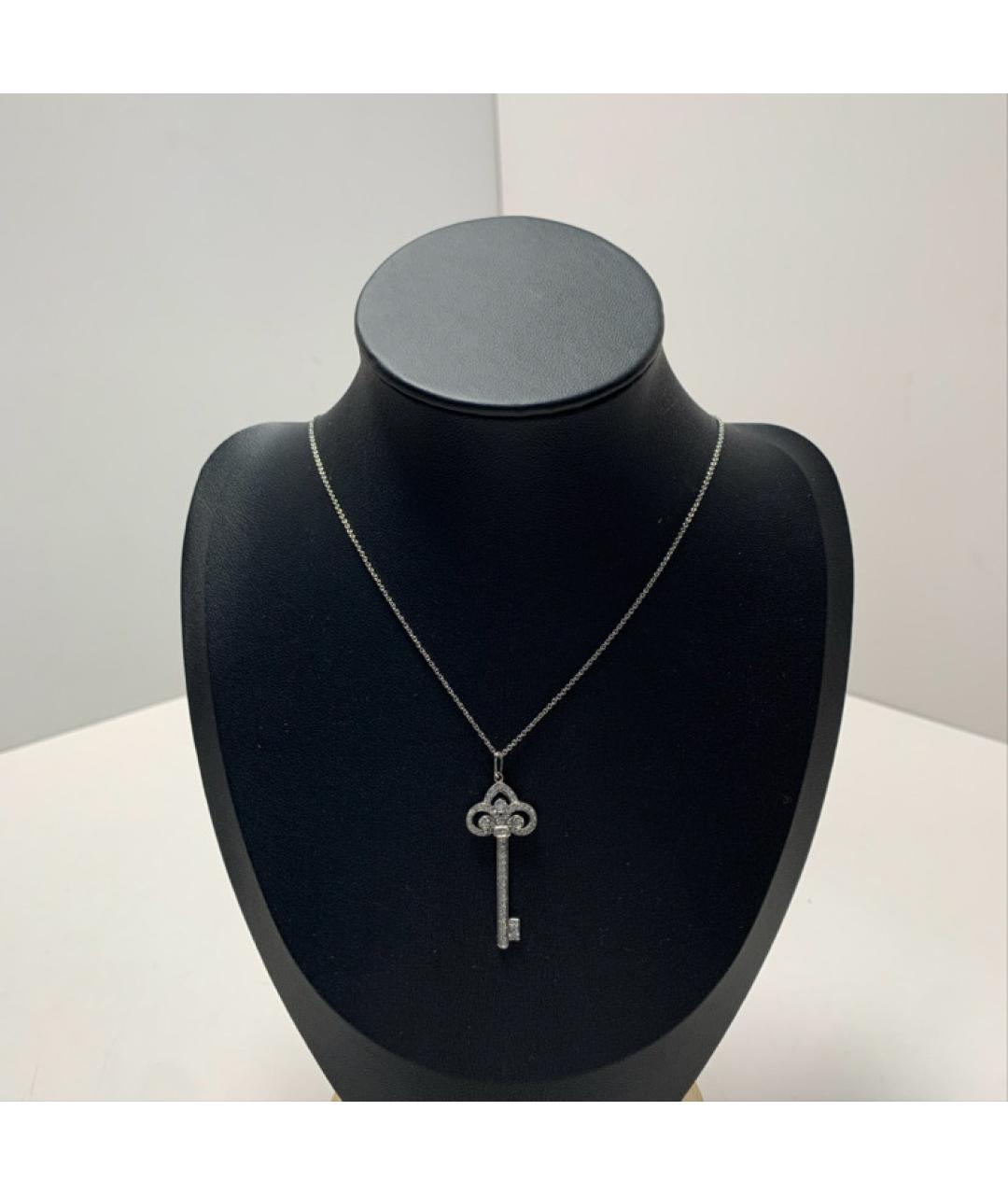 TIFFANY&CO Серебряное платиновое колье, фото 8