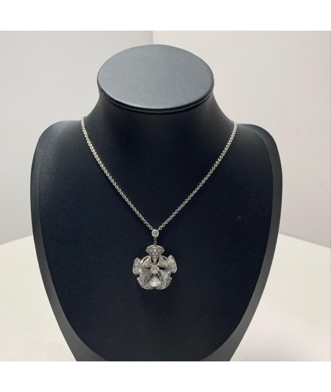 BVLGARI Серебряное колье из белого золота, фото 8