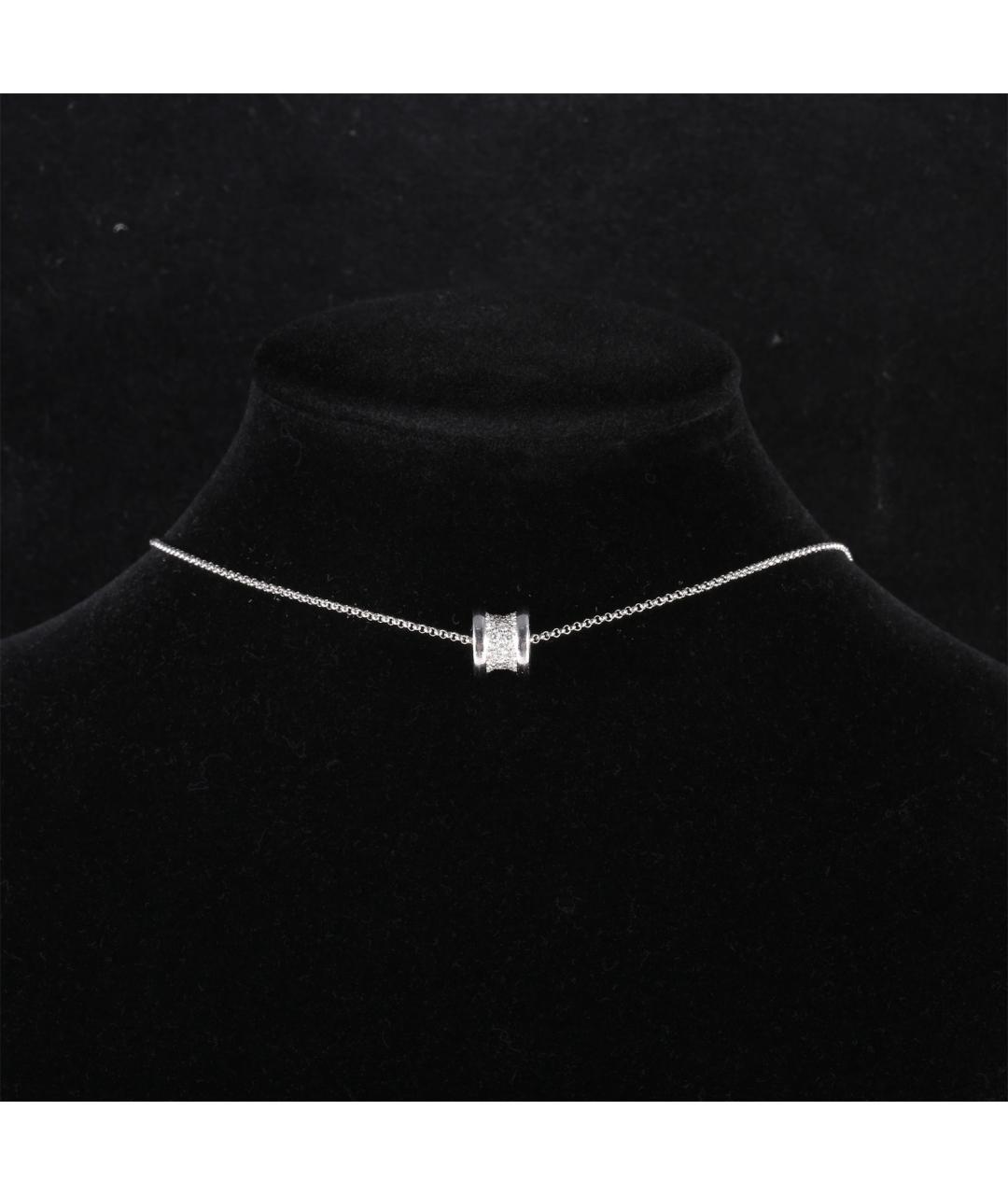 BVLGARI Серебряное колье из белого золота, фото 7
