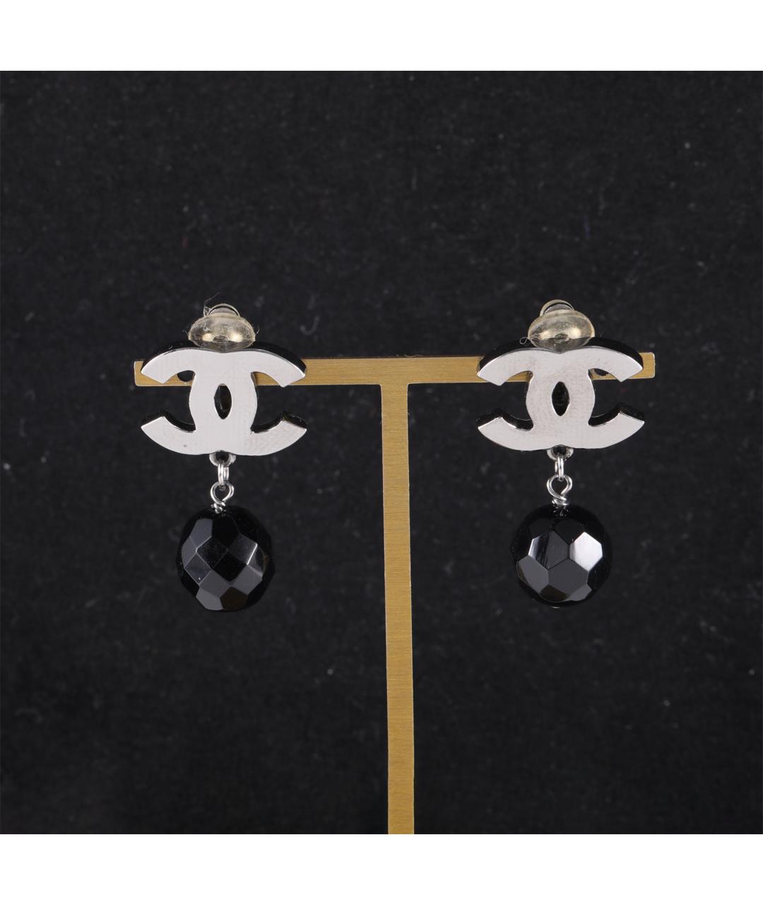 CHANEL Серебряные серьги, фото 6