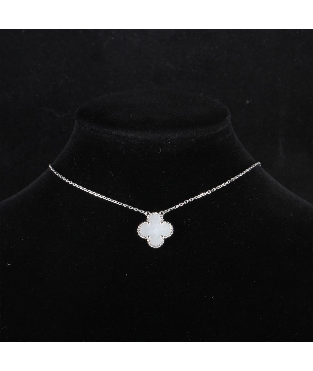 VAN CLEEF & ARPELS Серебряное колье из белого золота, фото 7